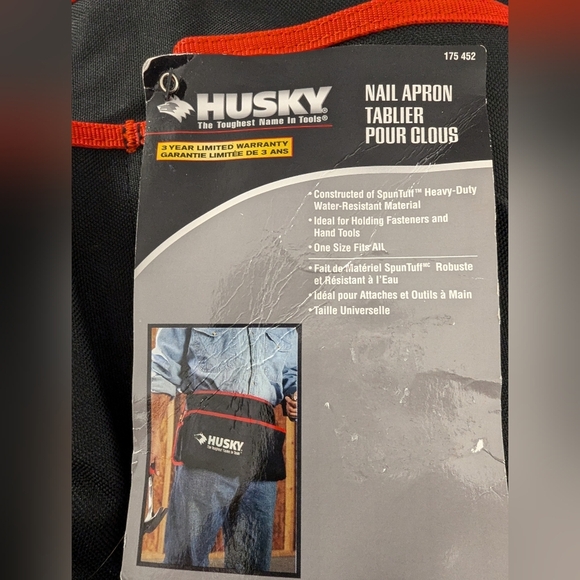 HUSKY tools, Utility tool belt nail apron new with tags - Picture 4 of 7